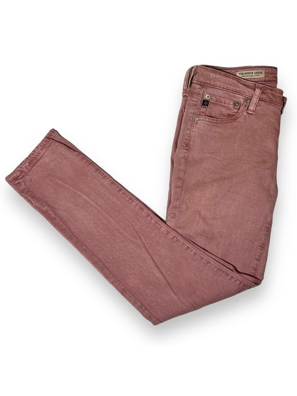 Adriano Goldschmied Women’s Stevie Ankle Jeans Pink Size 26